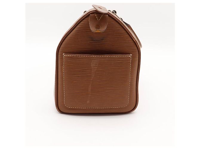 Louis Vuitton Speedy 30 Borsa Pelle Epi Marrone - vista 10