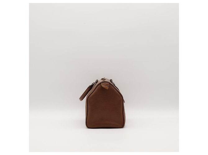 Louis Vuitton Speedy 30 Borsa Pelle Epi Marrone - vista 4