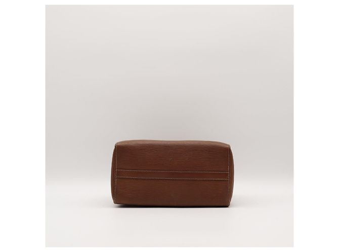 Louis Vuitton Speedy 30 Borsa Pelle Epi Marrone - vista 5