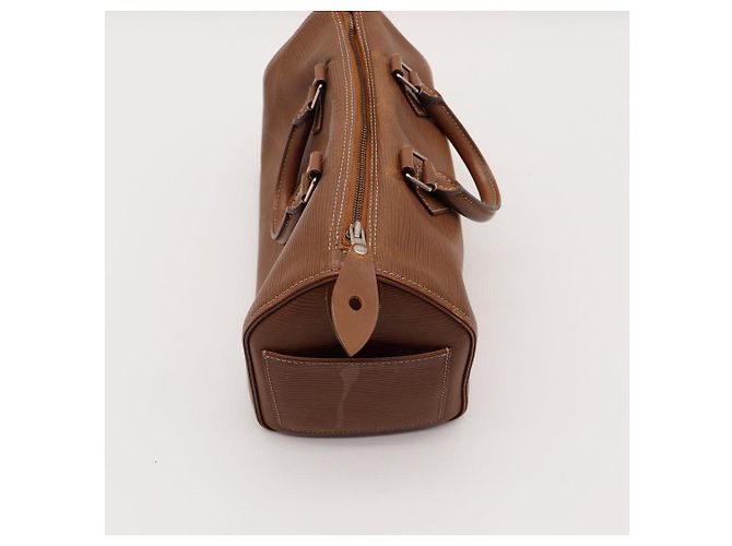 Louis Vuitton Speedy 30 Borsa Pelle Epi Marrone - vista 9