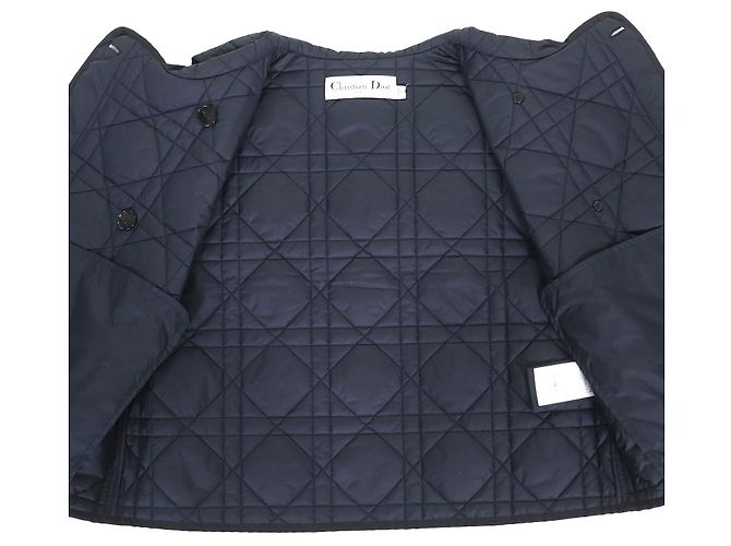 Chaleco de tafetán técnico acolchado Macrocannage Christian Dior Azul Azul marino - vista 5