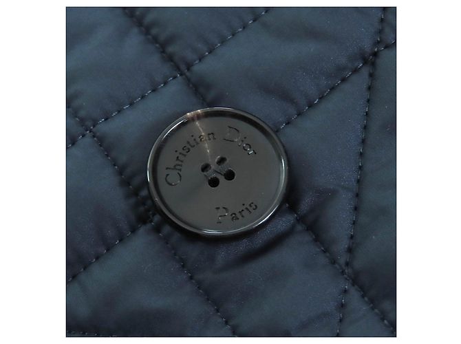 Chaleco de tafetán técnico acolchado Macrocannage Christian Dior Azul Azul marino - vista 6