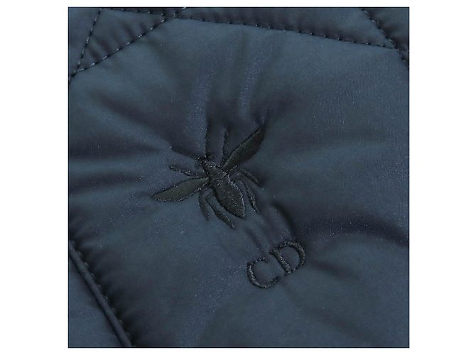 Chaleco de tafetán técnico acolchado Macrocannage Christian Dior Azul Azul marino - vista 7