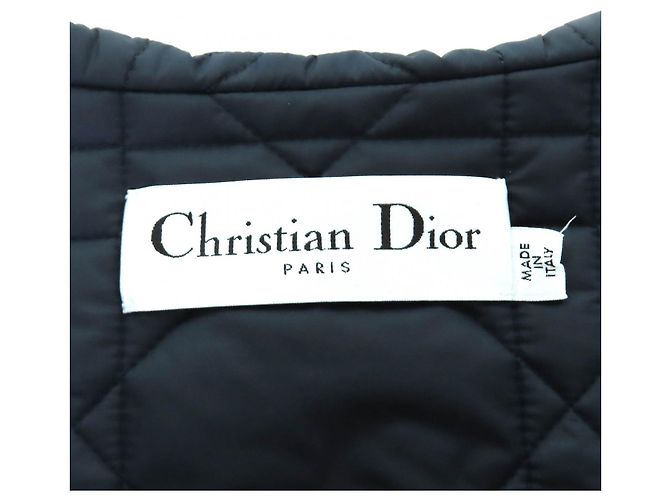 Chaleco de tafetán técnico acolchado Macrocannage Christian Dior Azul Azul marino - vista 8