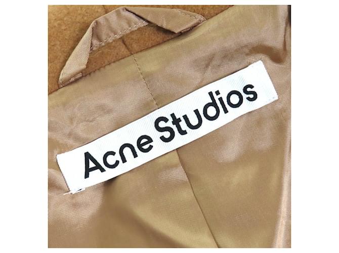 Abrigo de lana Acne Studios Castaño - vista 7