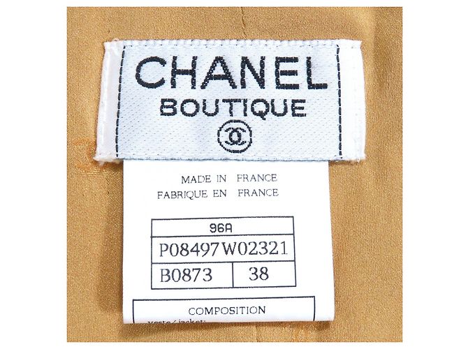 Timeless Conjunto 2way de lana CHANEL BOUTIQUE Castaño Dorado - vista 14