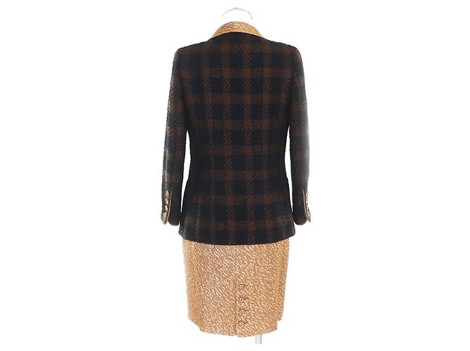 Timeless Conjunto 2way de lana CHANEL BOUTIQUE Castaño Dorado - vista 3