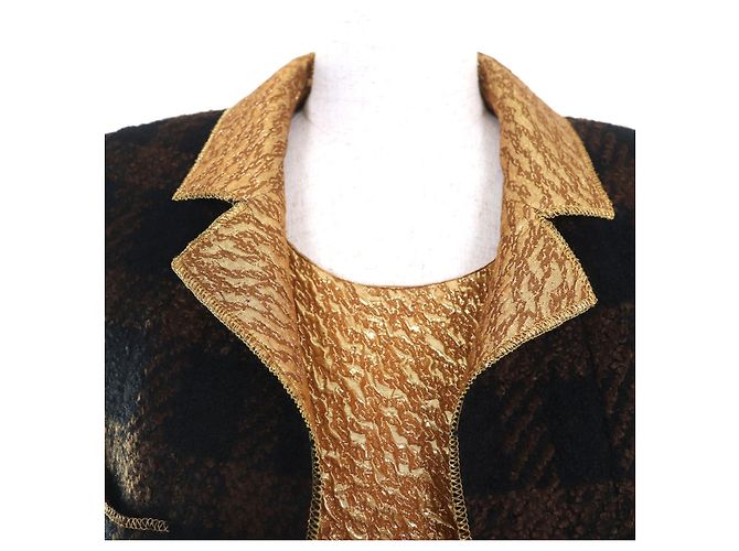 Timeless Conjunto 2way de lana CHANEL BOUTIQUE Castaño Dorado - vista 4