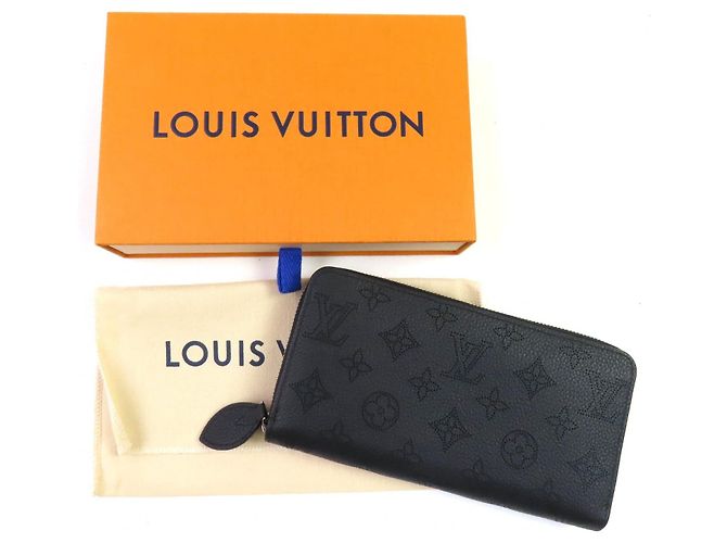 Portafoglio Louis Vuitton Zippy Mahina Nero - vista 2