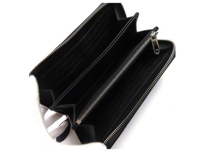 Portafoglio Louis Vuitton Zippy Mahina Nero - vista 5