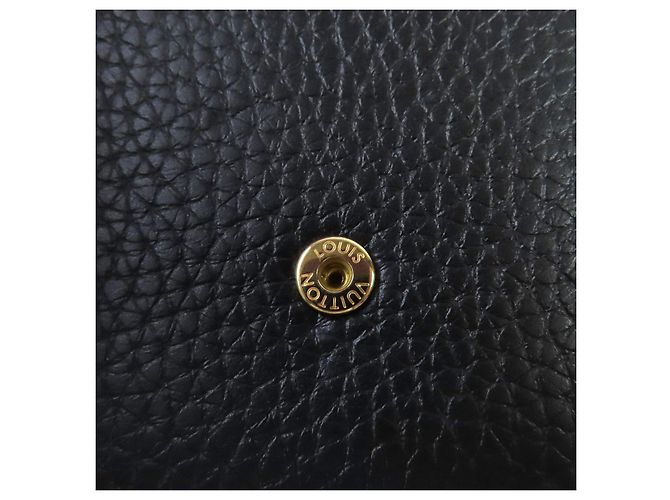 Cartera Bifold Louis Vuitton Portefeuille Compact Taurillon Clemence Negro - vista 10