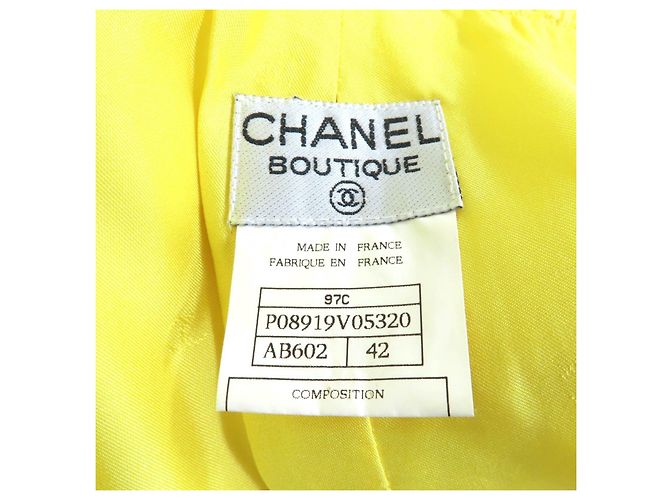 Timeless Conjunto 2way de lana Chanel Amarillo - vista 11