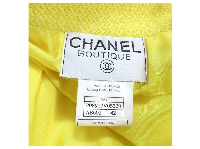 Timeless Conjunto 2way de lana Chanel Amarillo - vista 13