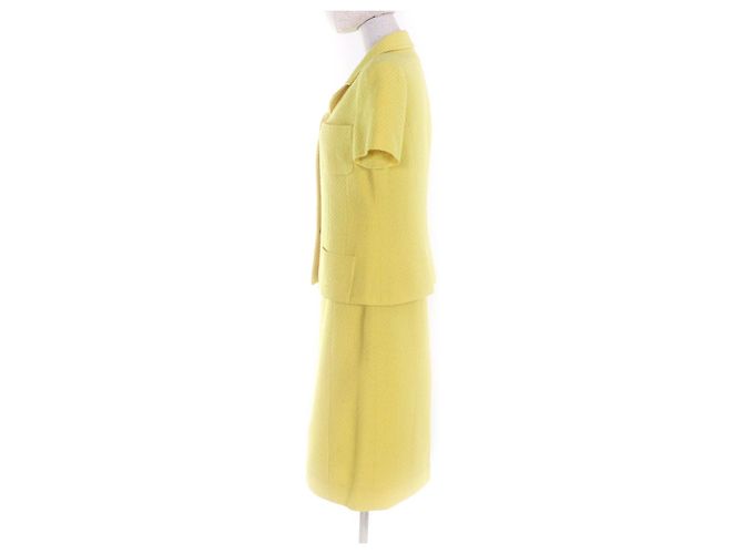 Timeless Conjunto 2way de lana Chanel Amarillo - vista 2