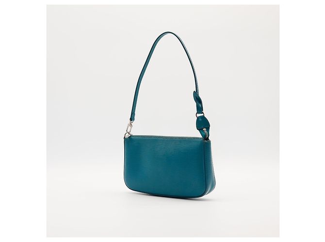 Louis Vuitton Pochette Accessoires pelle Epi Turchese - vista 2