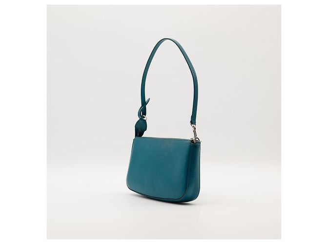 Louis Vuitton Pochette Accessoires pelle Epi Turchese - vista 4