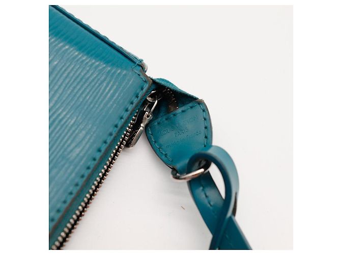 Louis Vuitton Pochette Accessoires pelle Epi Turchese - vista 8