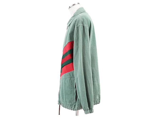 Chaqueta de algodón Gucci Verde - vista 12