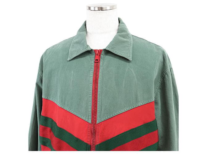 Chaqueta de algodón Gucci Verde - vista 2
