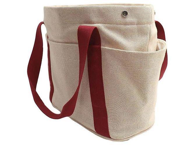 Hermès Borsa Tote Cabriole Hermes Rosso - vista 2
