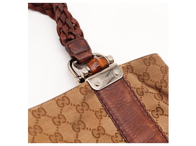 Borsa Tote Gucci in Tela Monogramma GG Marrone - vista 10