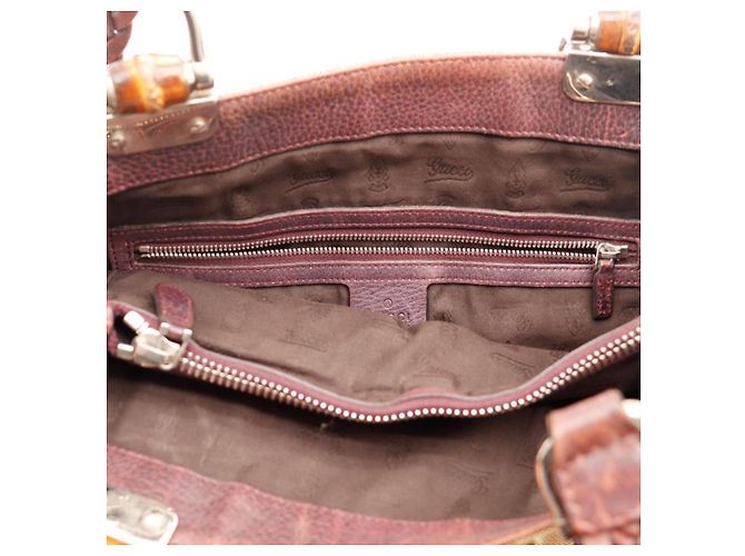 Borsa Tote Gucci in Tela Monogramma GG Marrone - vista 11