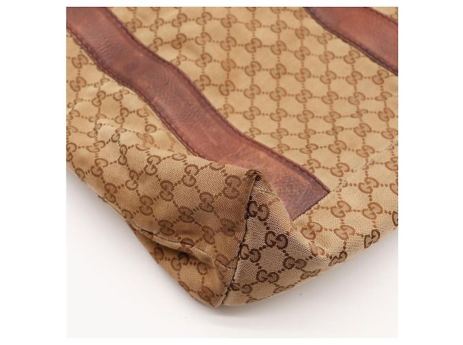Borsa Tote Gucci in Tela Monogramma GG Marrone - vista 6