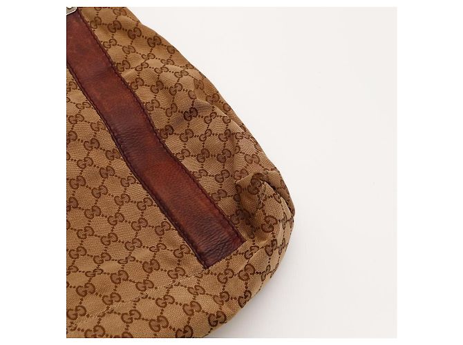 Borsa Tote Gucci in Tela Monogramma GG Marrone - vista 7