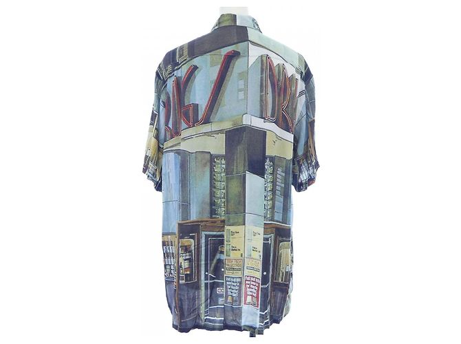 Camisa de Rayón Supreme Drugs Azul Caqui - vista 2
