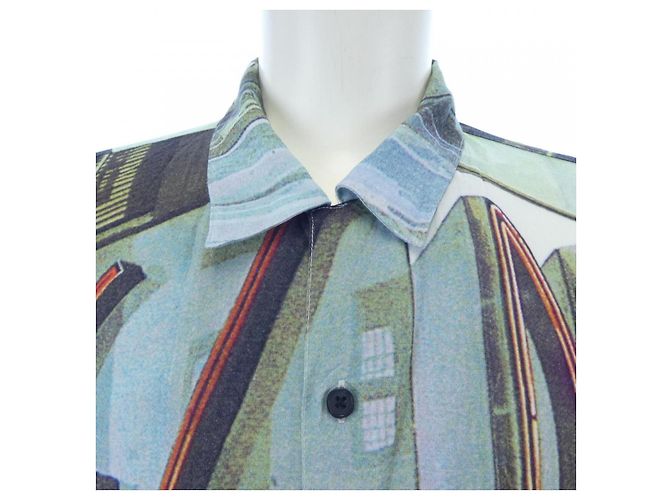 Camisa de Rayón Supreme Drugs Azul Caqui - vista 5