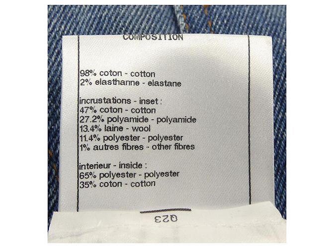 Timeless Chanel Denim Jeans Blau - Ansicht 3