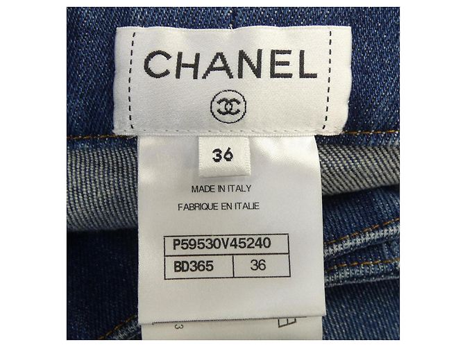 Timeless Chanel Denim Jeans Blau - Ansicht 4