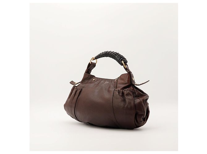 Yves Saint Laurent Borsa Hobo Muse Two Pelle Marrone - vista 2