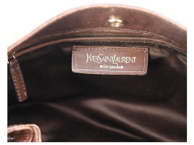 Yves Saint Laurent Borsa Hobo Muse Two Pelle Marrone - vista 8