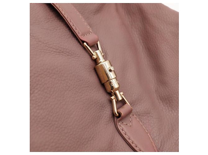 Gucci Bolso Hobo de piel marrón con borla de bambú Castaño - vista 6