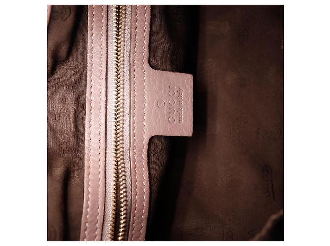 Gucci Bolso Hobo de piel marrón con borla de bambú Castaño - vista 8