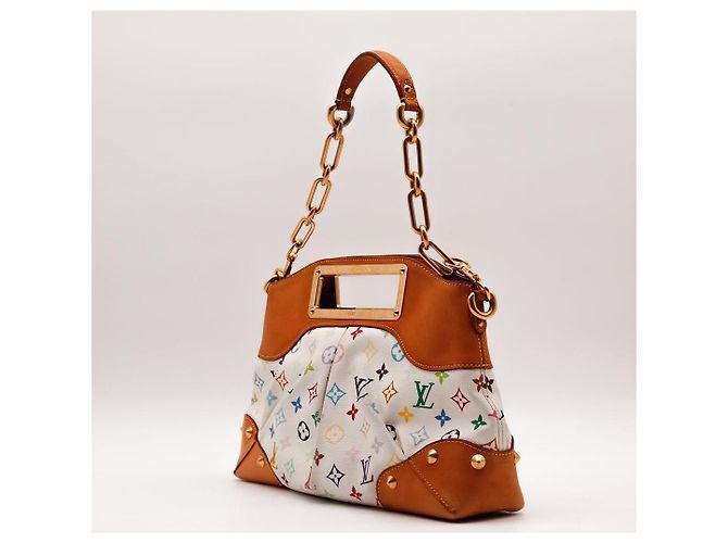 Louis Vuitton Monogram Multicolore White Leather Handbag Multiple colors - view 2