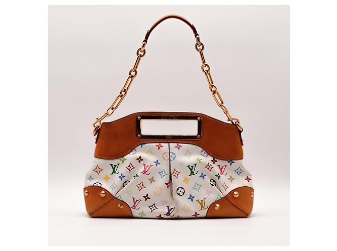 Louis Vuitton Monogram Multicolore White Leather Handbag Multiple colors - view 3