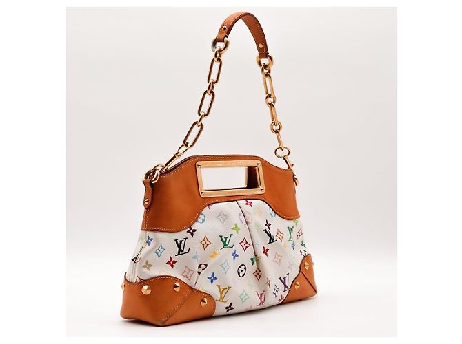 Louis Vuitton Monogram Multicolore White Leather Handbag Multiple colors - view 4