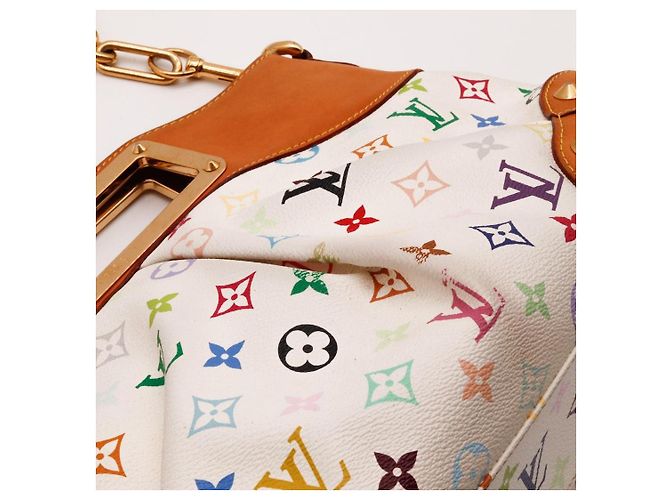 Louis Vuitton Monogram Multicolore White Leather Handbag Multiple colors - view 6