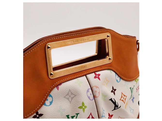Louis Vuitton Monogram Multicolore White Leather Handbag Multiple colors - view 7