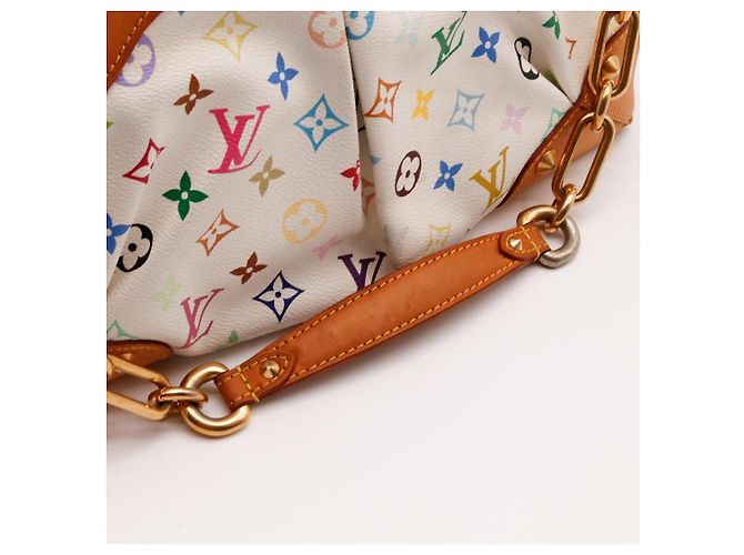 Louis Vuitton Monogram Multicolore White Leather Handbag Multiple colors - view 9