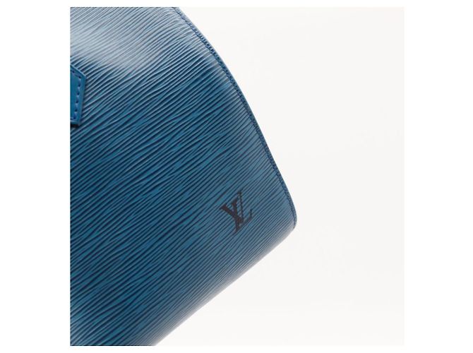 Louis Vuitton Speedy 25 Pelle Epi Blu - vista 11
