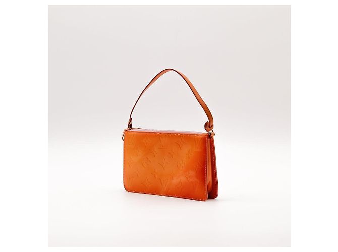 Louis Vuitton Monogram Vernis Pochette Accessoires Arancione - vista 4