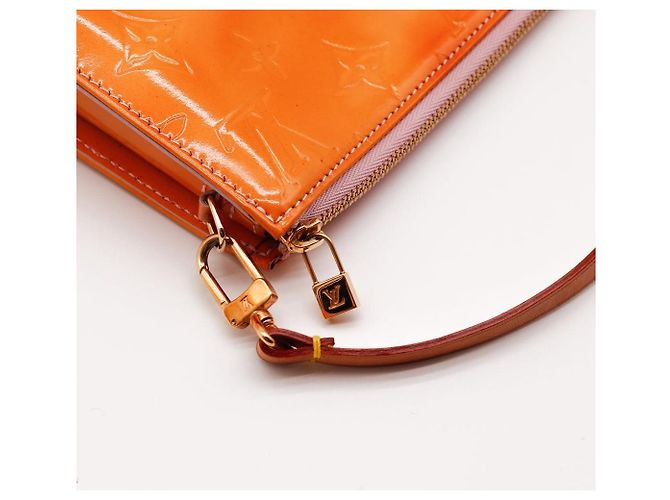 Louis Vuitton Monogram Vernis Pochette Accessoires Arancione - vista 6