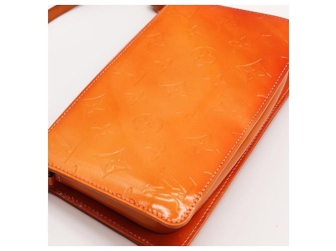 Louis Vuitton Monogram Vernis Pochette Accessoires Arancione - vista 7