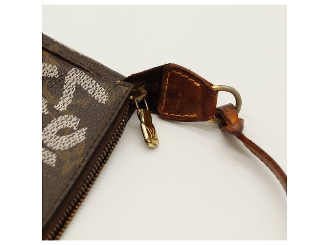 Louis Vuitton Monogram Graffiti Pochette Accessoires Marrone Bianco - vista 8
