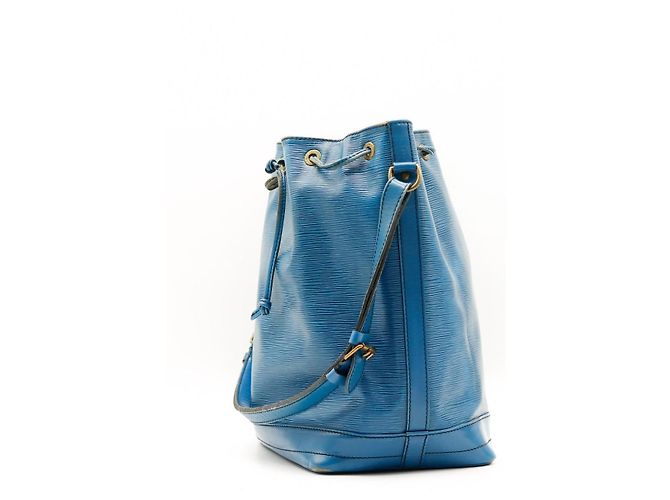Louis Vuitton Borsa a Secchiello Noé in Pelle Epi Blu - vista 2