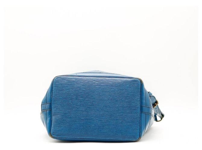 Louis Vuitton Borsa a Secchiello Noé in Pelle Epi Blu - vista 5