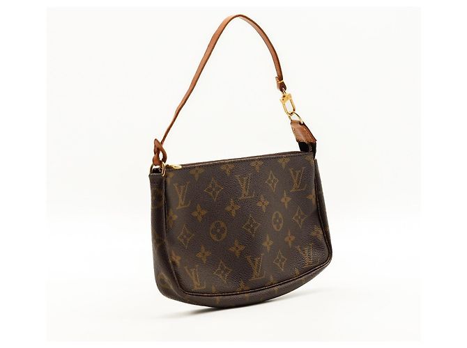 Louis Vuitton Pochette Accessoires Monogram Marrone Monogramma - vista 4